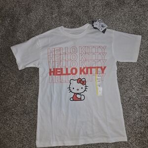 Hello Kitty White and Red Graphic Tee